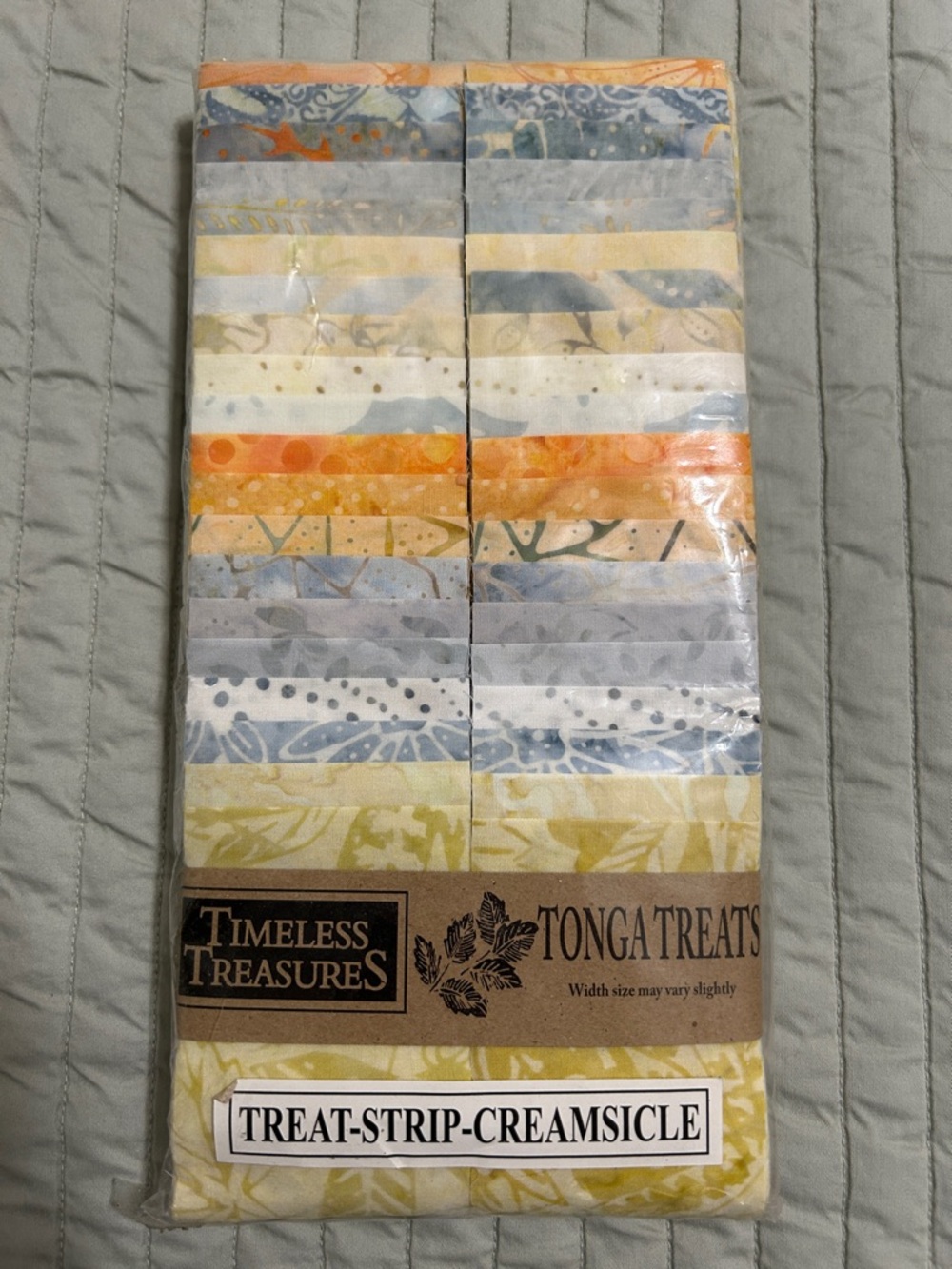 Treat-Strip “Creamsicle” Batik Fabric Strips